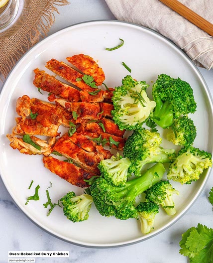 Oven-Baked Red Curry Chicken