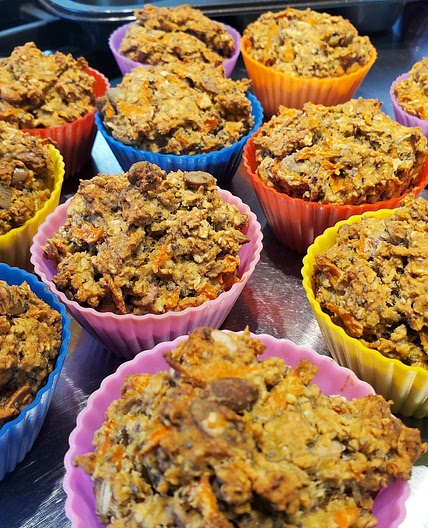 Carrot Banana Morning Glory Muffins