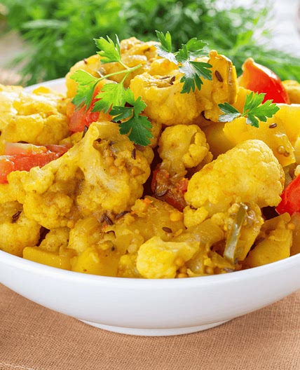 Indian Potato and Cauliflower Curry