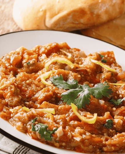 Indian Smoked Eggplant Mash