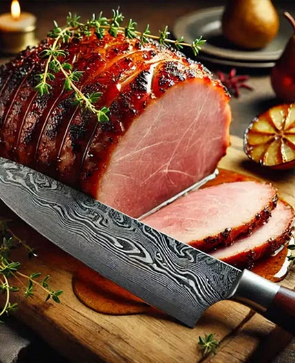 Honey Glazed Ham with Pear Recipe
