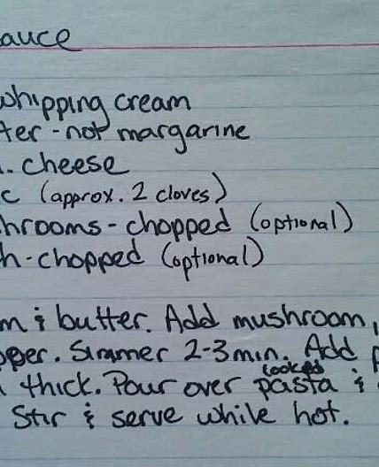 Alfredo Sauce
