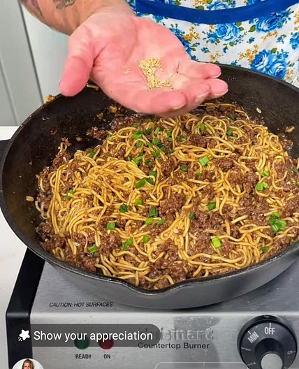 Drew's Quick and Tasty Mongolian Beef Noodles