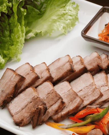 Korean Boiled Pork Wraps