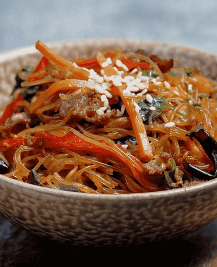 Korean Stir Fried Glass Noodles