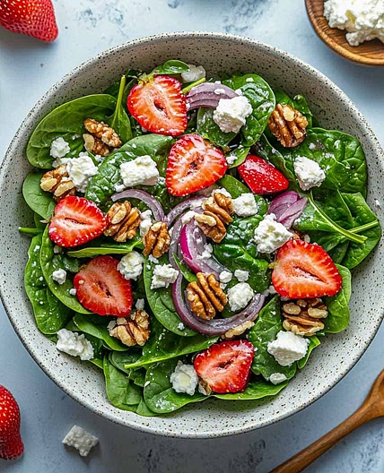 Strawberry Spinach Salad