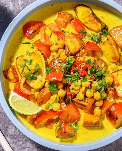 Veggie Moqueca Soup with Parsnips Sweet Potato and Chickpeas