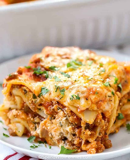 Gluten Dairy Free Beef/Pork Sausage lasagna