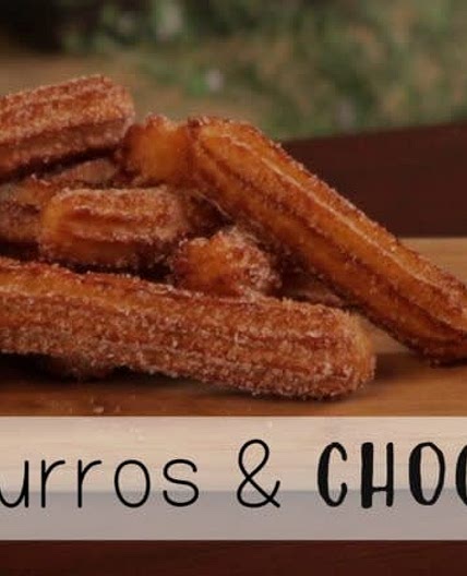 Easy Homemade Churros with Chocolate Dip