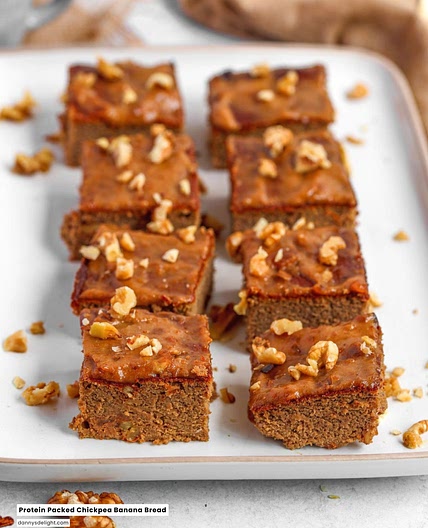 Protein Packed Chickpea Banana Bread