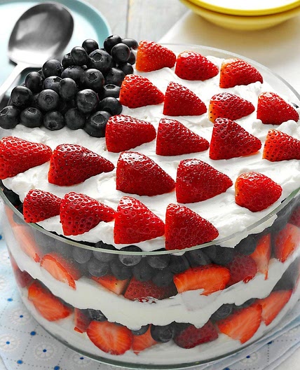 Red, White and Blue Dessert