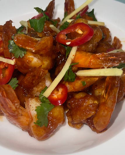 Firecracker Butterflied Prawns  