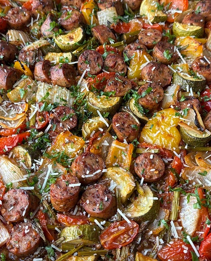 Sheet Pan Dinner Chicken Sausage And Veggies 