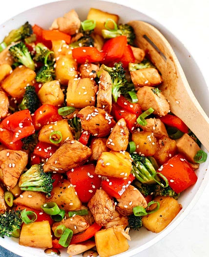 One Pan Pineapple Teriyaki Chicken