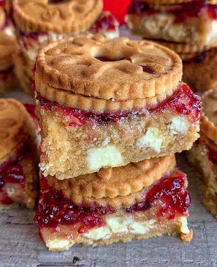 Jammie Dodger Blondies