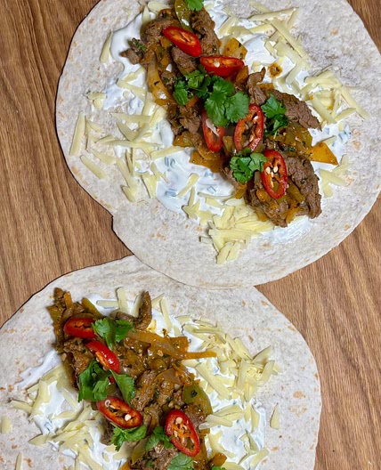 Air Fryer Steak Fajitas