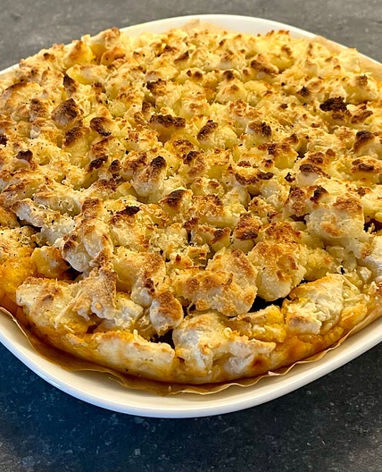Sbriciolata di patate e salsiccia (potato and sausage crumble)
