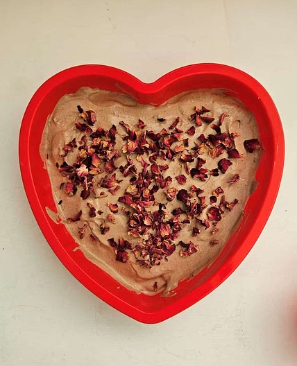 Mocha Cold Brew Tiramisu with Rose Petals