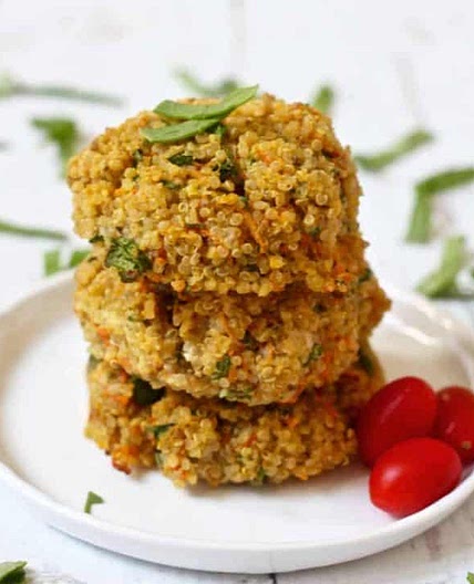 Triple Veggie Quinoa Cakes