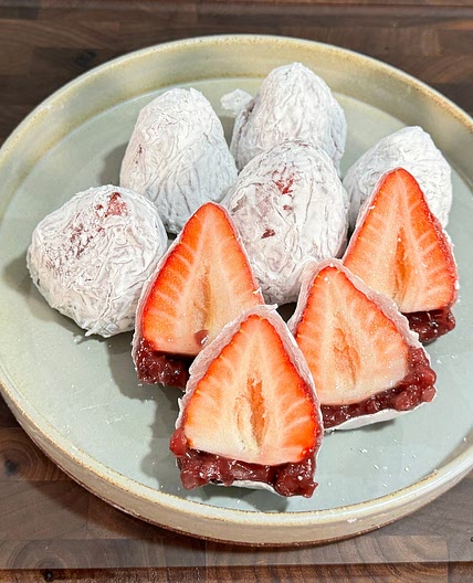 Rice Paper Mochi? Super Easy and Delicious!🍓