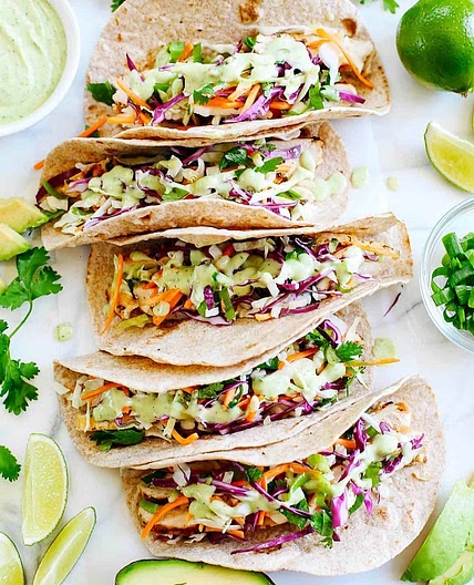 Cilantro Lime Chicken Tacos