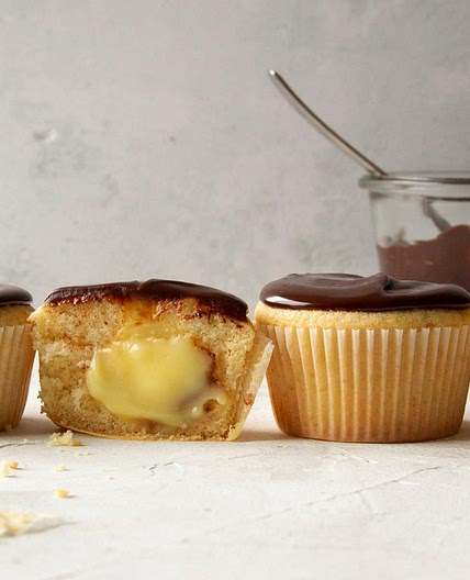 Boston Cream Cupcakes