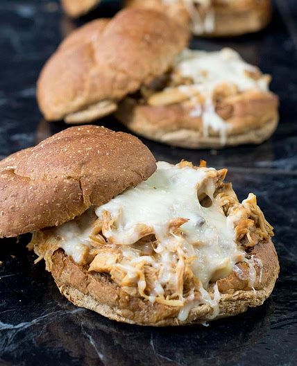 Slow Cooker Pulled Chicken Sandwiches Recipe
