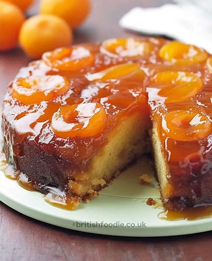 Caramelised Apricot Upside Down Pudding
