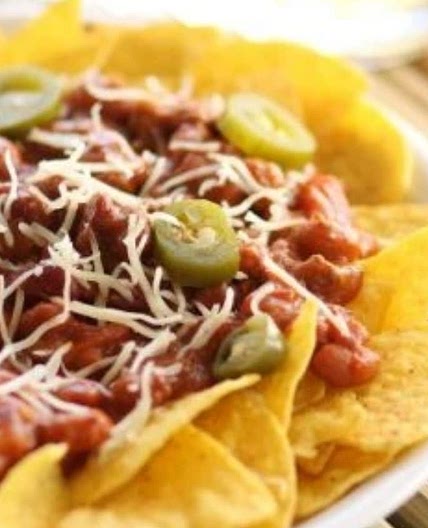 Simple Chilli and Cheese Nachos
