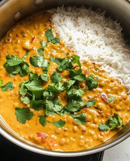 Creamy Coconut and Red Lentil Curry 
