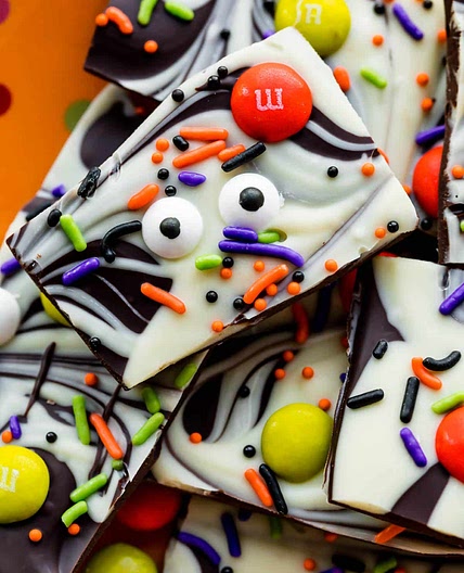 Boo Bark - Halloween Chocolate Bark