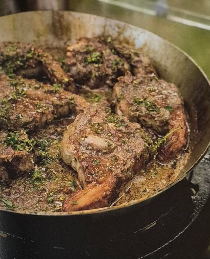 GRILLED LAMB with tapenade butter, potatoes and fennel - Julius Roberts