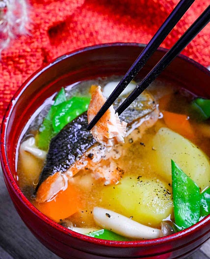 Cozy Salmon Miso Soup That Will Warm Your Soul [20-Min Recipe] | Sudachi
