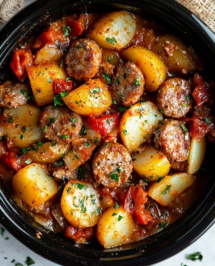 CROCKPOT SAUSAGE CASSEROLE