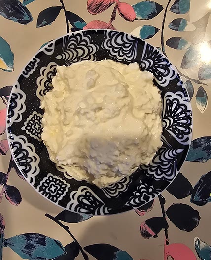 Cottage cheese and yoghurt