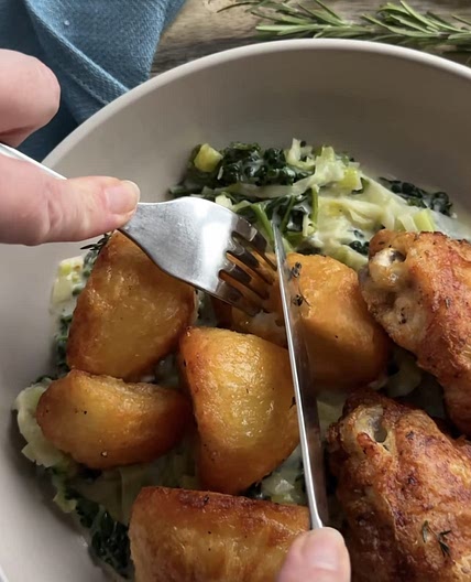 Chicken meatball lazy Sunday roast