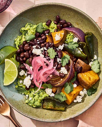 Roasted Veggie & Black Bean Bowls