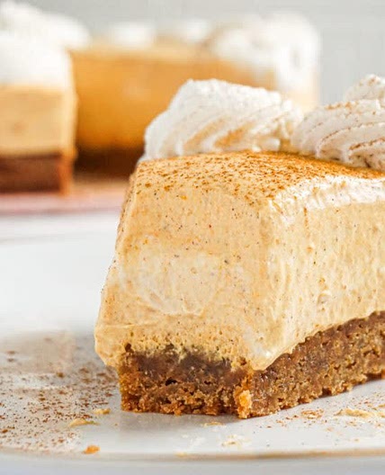 Biscoff Blondie Bottom Pumpkin Cheesecake