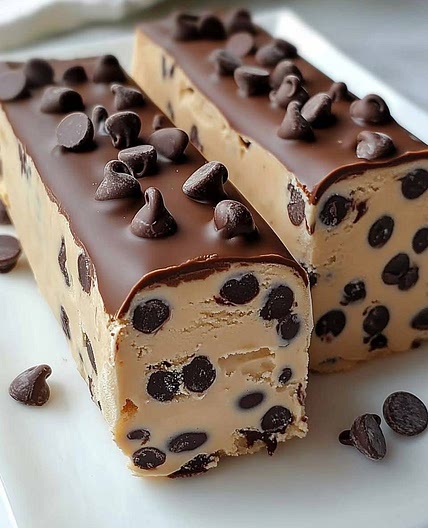 No-Bake Chocolate Chip Cookie Dough Bars