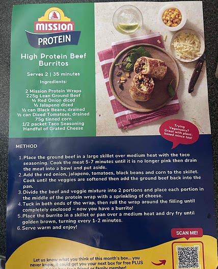 High Protein Beef Burritos 