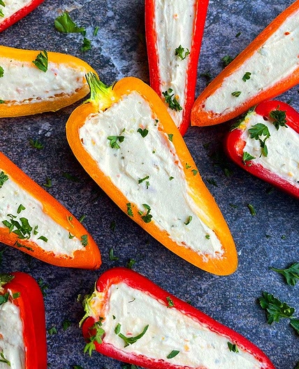 Bell pepper with cream