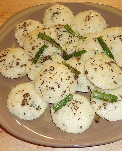 Rava Idli, Steam Dumplings