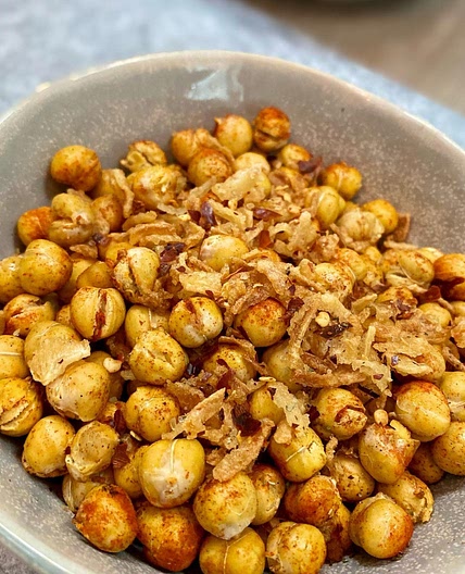 Air Fryer Spicy Chickpeas