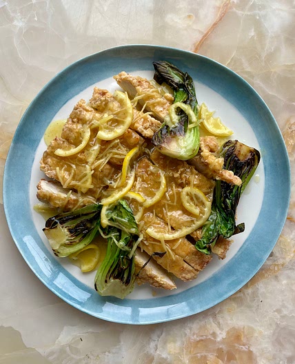 Hong Kong-style lemon chicken