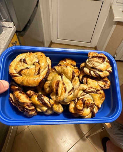 Булочки с нутеллой