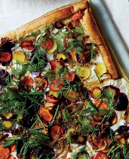 Carrot Tart With Ricotta and Herbs