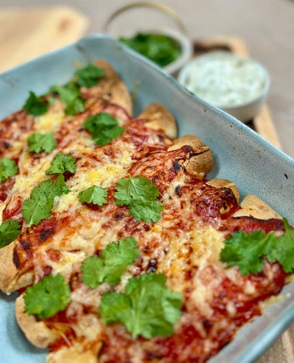 Air Fryer Beef Enchiladas