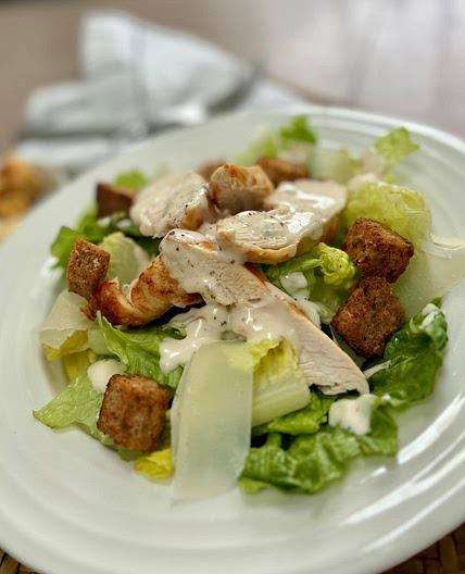 Air Fryer Caesar Salad