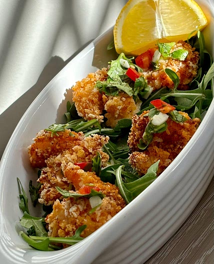Air Fryer Breaded Prawns