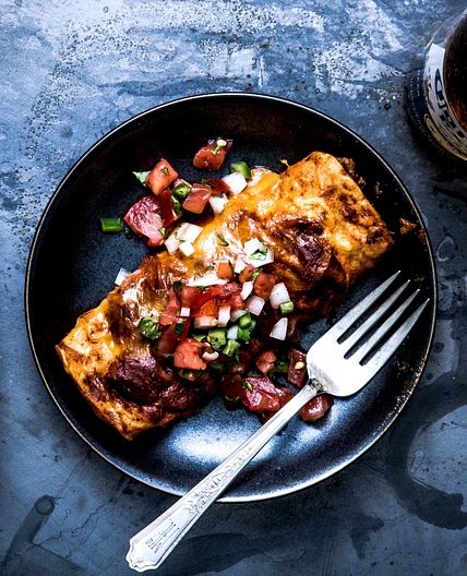 Tex-Mex-Style Beef Enchiladas
